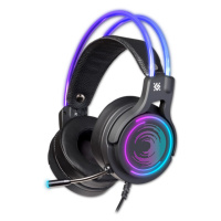 Defender Cosmo Pro RGB, herné slúchadlá s mikrofónom, ovládanie hlasitosti, čierna, 7.1 (virtuál