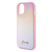 Guess PU Leather Iridescent Metal Script Apple iPhone 15 GUHCP15SPSAIRSP Pink