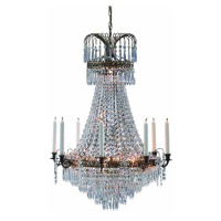 Veľkolepý sviečkový visiaci luster Läckö 66 cm