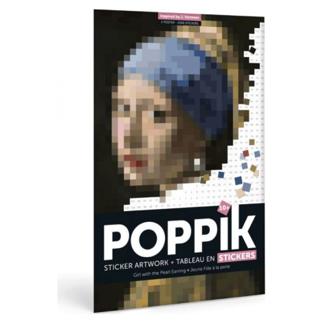 Poppik Samolepkový plagát Dievča s perlovými náušnicami