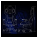 Herní židle E-blue AUROZA, červená, podsvícená