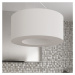 Biele závesné svietidlo s textilným tienidlom ø 70 cm Galata – Nice Lamps