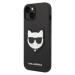 Karl Lagerfeld PU Saffiano Choupette Head Zadný Kryt pre iPhone 14 Max Black