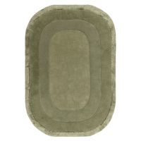 Zelený ručne tkaný koberec s prímesou vlny 160x230 cm Halo – Asiatic Carpets