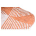 Oranžový umývateľný koberec 60x100 cm Oval – Vitaus