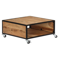 vidaXL Konferenčný stolík 70x70x32 cm, akáciový masív