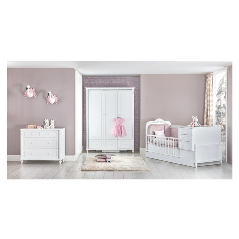 Izba pre bábätko luxor - biela/ružová