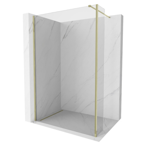 MEXEN/S - Kioto Sprchová zástena WALK-IN 110 x 40 cm, transparent, zlatá 800-110-212-50-00-040