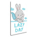 Impresi Obraz Blue and grey bunny - 40 x 60 cm