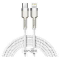 Dátový kábel Baseus Cafule Metal USB-C - Lightning  20W 2,0 m biely