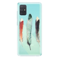 Plastové puzdro iSaprio - Three Feathers - Samsung Galaxy A71