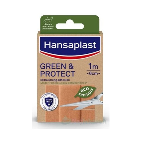 Hansaplast GREEN & PROTECT udržateľná vodeodolná náplasť, 1m x 6cm 1x1 ks
