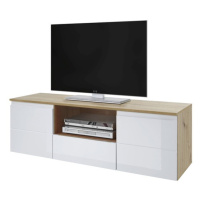 Sconto TV stolík MEZO 160 dub artisan/biela