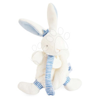 Plyšový zajačik s klipom na cumlík Bunny Sailor Perlidoudou Doudou et Compagnie modrý 15 cm v da