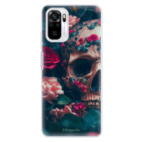 Odolné silikónové puzdro iSaprio - Skull in Roses - Xiaomi Redmi Note 10 / Note 10S