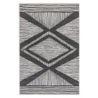 Kusový koberec Gemini 106014 Black z kolekce Elle – na ven i na doma - 80x150 cm ELLE Decoration