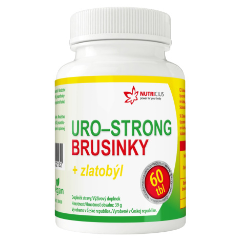 NUTRICIUS Uro-strong brusinky + zlatobýl 60 tablet