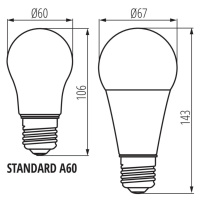 IQ-LED A67 19W-NW   Světelný zdroj LED (nový kód 33747)  