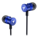 Genius HS-M316, sluchátka s mikrofonem, bez ovládání hlasitosti, modrá, 2.0, špuntová, 3.5 mm ja