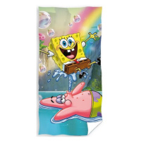 Carbotex Detská osuška Sponge Bob Vodotrysk, 70 x 140 cm