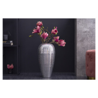 LuxD Dizajnová váza Khalil 50 cm strieborná