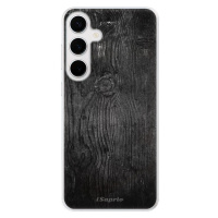 Odolné silikónové puzdro iSaprio - Black Wood 13 - Samsung Galaxy S24+