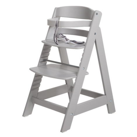 roba Detská drevená vysoká jedálenská stolička Sit Up (sivá)