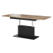 HALMAR Busetti rozkladací konferenčný stolík dub wotan / čierna