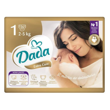 DADA Extra Care Plienky jednorázové 1 Newborn (2-5 kg) 26 ks