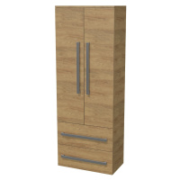 Kúpeľňová skrinka vysoká SAT Cube Way 60x163x33 cm dub Hickory CUBE3CHV60DH