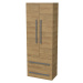 Kúpeľňová skrinka vysoká SAT Cube Way 60x163x33 cm dub Hickory CUBE3CHV60DH