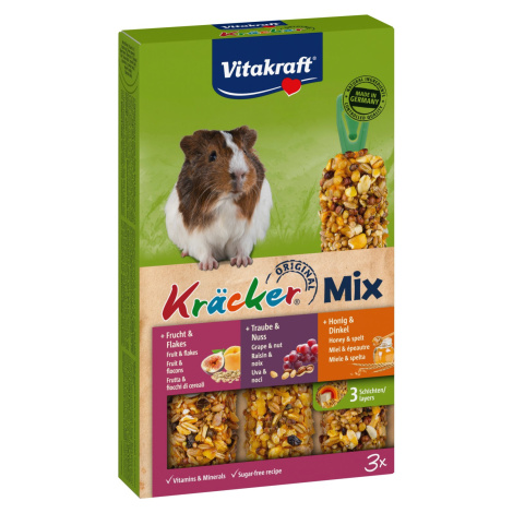 Vitakraft Krekry pre morčatá Kräcker med, orechy, ovocie, 3 ks