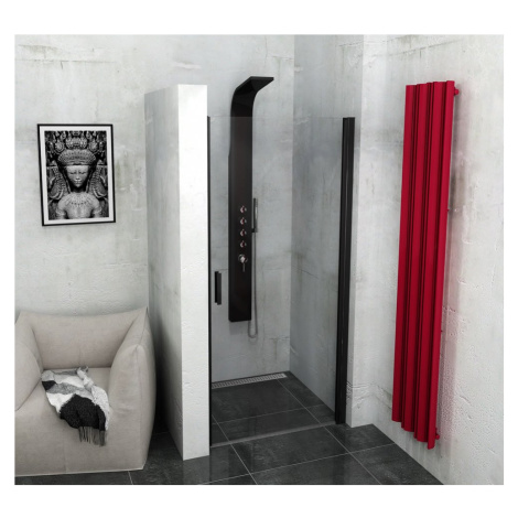 ZOOM LINE BLACK sprchové dvere 900mm, číre sklo ZL1290B Polysan