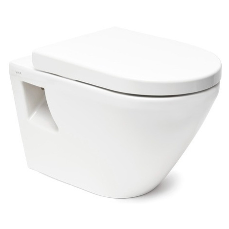 WC závesné VitrA Integra vrátane sedátka, zadný odpad 7063-003-6231