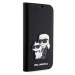 Karl Lagerfeld PU Saffiano Karl and Choupette NFT Book Puzdro pre iPhone 14 Black