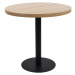 vidaXL Bistro stolík bledohnedý 80 cm MDF