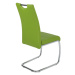 Sconto Jedálenská stolička FLORA S zelená, syntetická koža