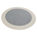 Kusový koberec Braided 105555 Grey Creme kruh – na ven i na doma - 150x150 (průměr) kruh cm NORT