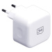 3mk sieťová nabíjačka - Hyper Charger 35W, GaN, 2x USB-C (PD), biela