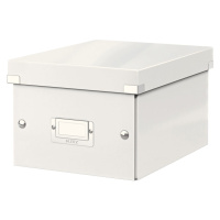Biely kartónový úložný box s vekom 22x28x16 cm Click&Store – Leitz