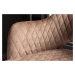 LuxD Dizajnová barová stolička Laney ružový zamat