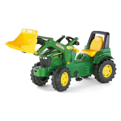 Rollytoys Šliapací traktor John Deere s predným nakladačom