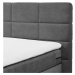 Sconto Posteľ boxspring TACOMA 3 antracitová, 180x200 cm