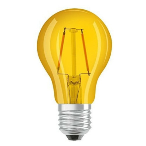 Žiarovka farebná LED 2,5W, E27, žltá, CLA15 240V (OSRAM)