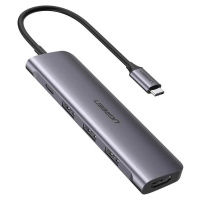 Ugreen 70495 Port Extender USB-C/HDMI+3*USB 3.0 A+PD