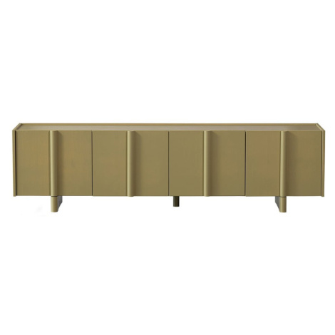 Khaki TV stolík z borovicového dreva 200x53x46 cm Basu – WOOOD