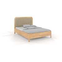 Dvojlôžková posteľ z bukového dreva 160x200 cm v prírodnej farbe/svetlohnedá Modena – Skandica