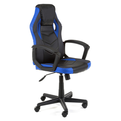 Otočná herná stolička FERO II čierno-modrá