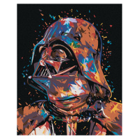 Diamantové maľovanie - ABSTRAKTNÝ DARTH VADER Rámovanie: vypnuté plátno na rám, Rozmer: 40x50 cm