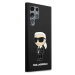 Karl Lagerfeld Liquid Silicone Ikonik NFT Zadný Kryt pre Samsung Galaxy S23 Ultra Black